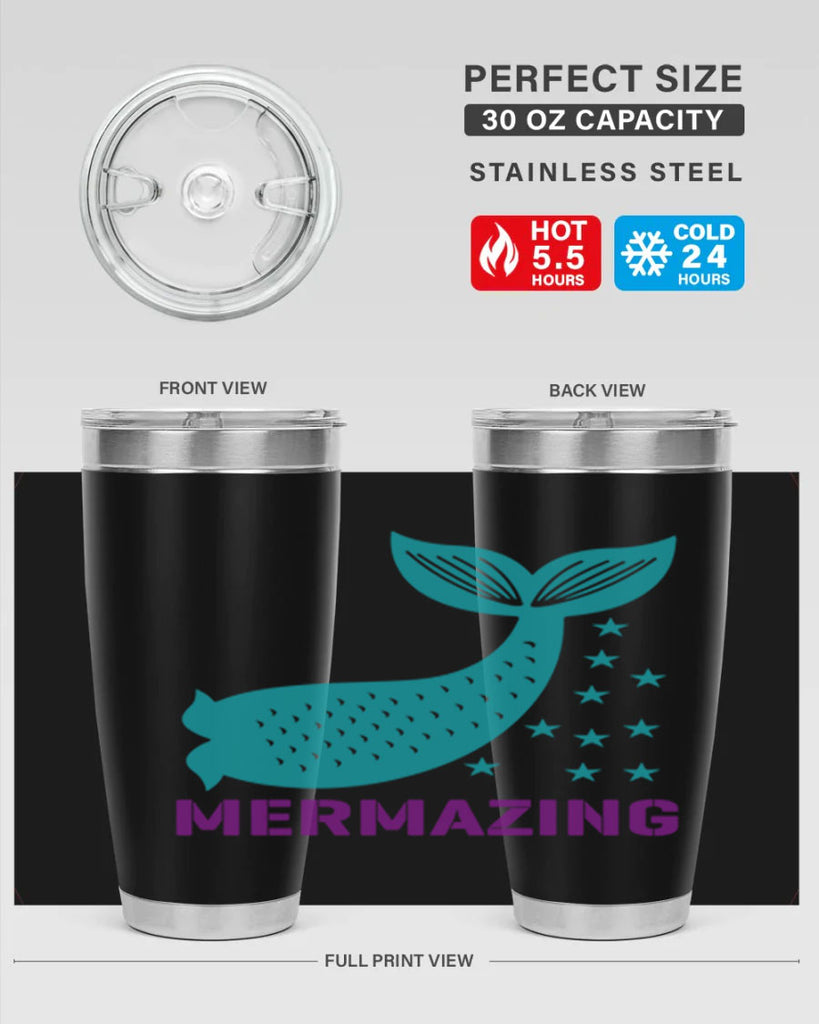 Mermazing 502#- mermaid- Tumbler