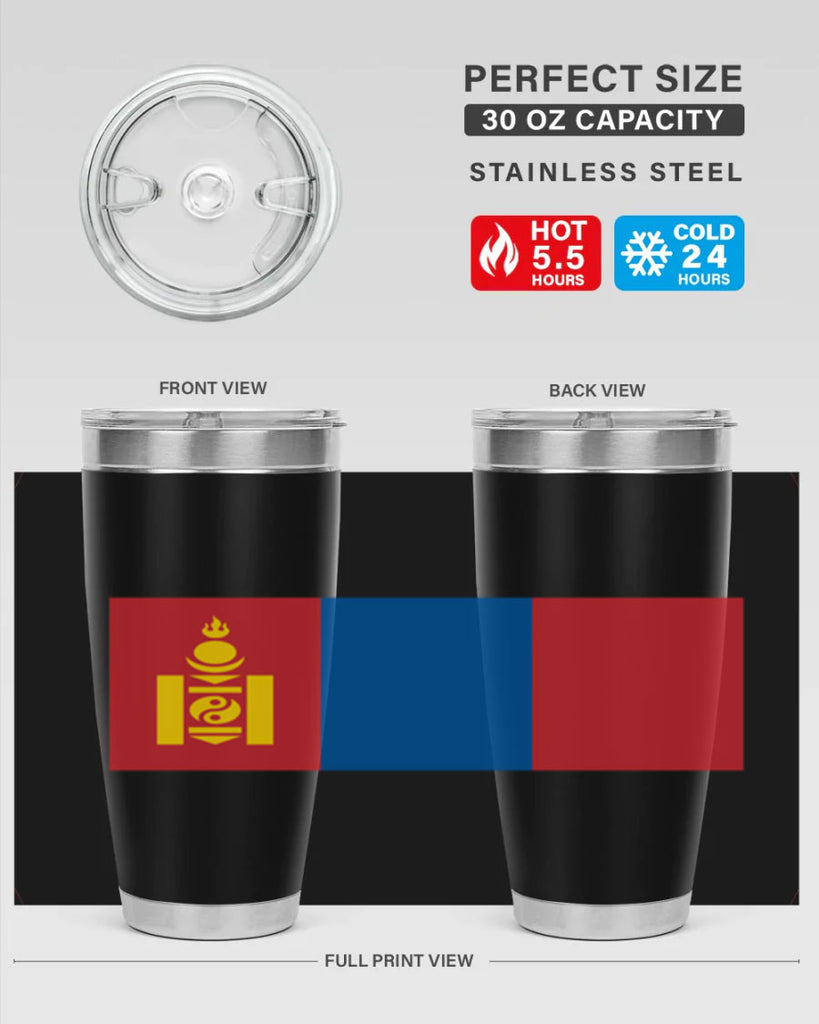 Mongolia 83#- world flags- Tumbler