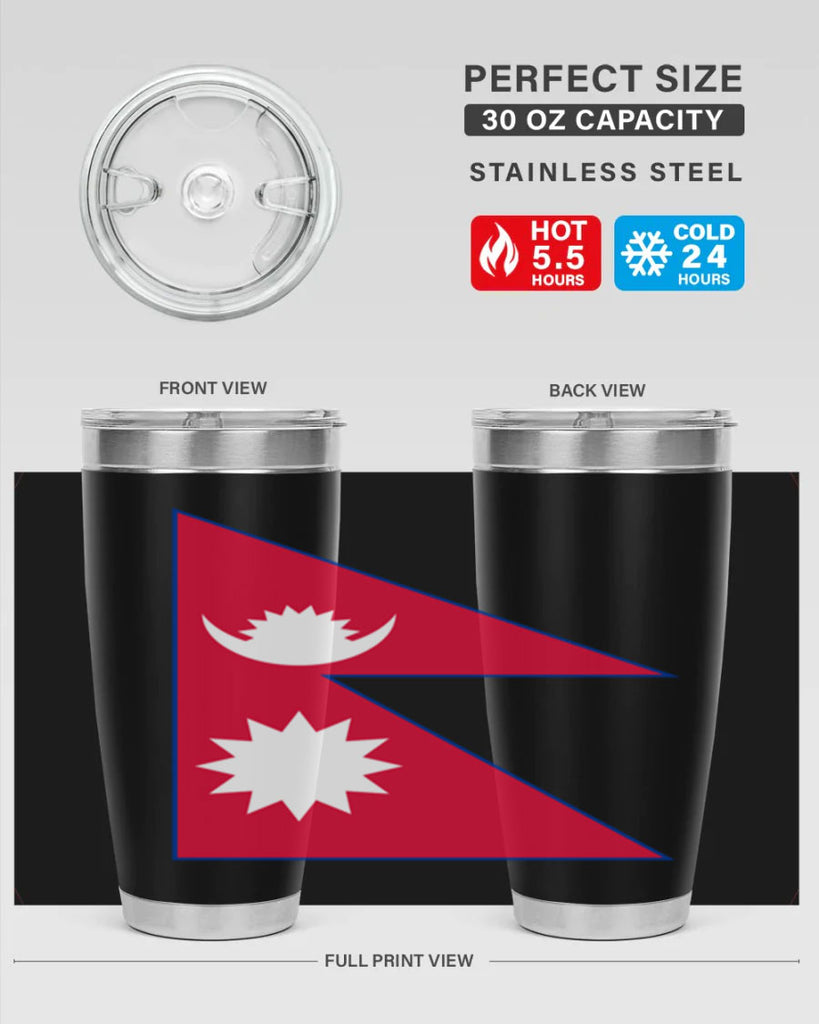 Nepal 76#- world flags- Tumbler