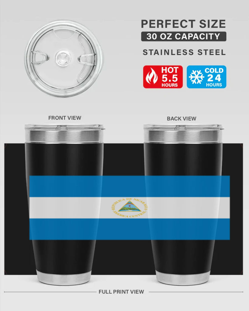 Nicaragua 73#- world flags- Tumbler