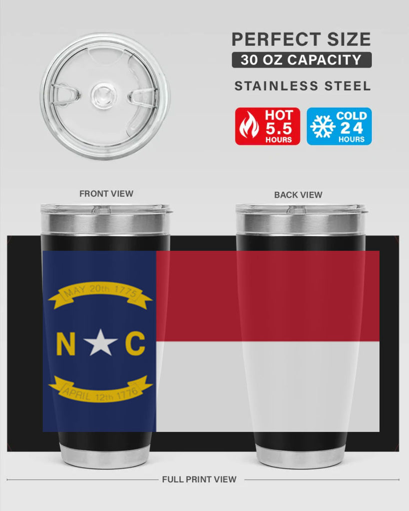 North Carolina 19#- Us Flags- Tumbler