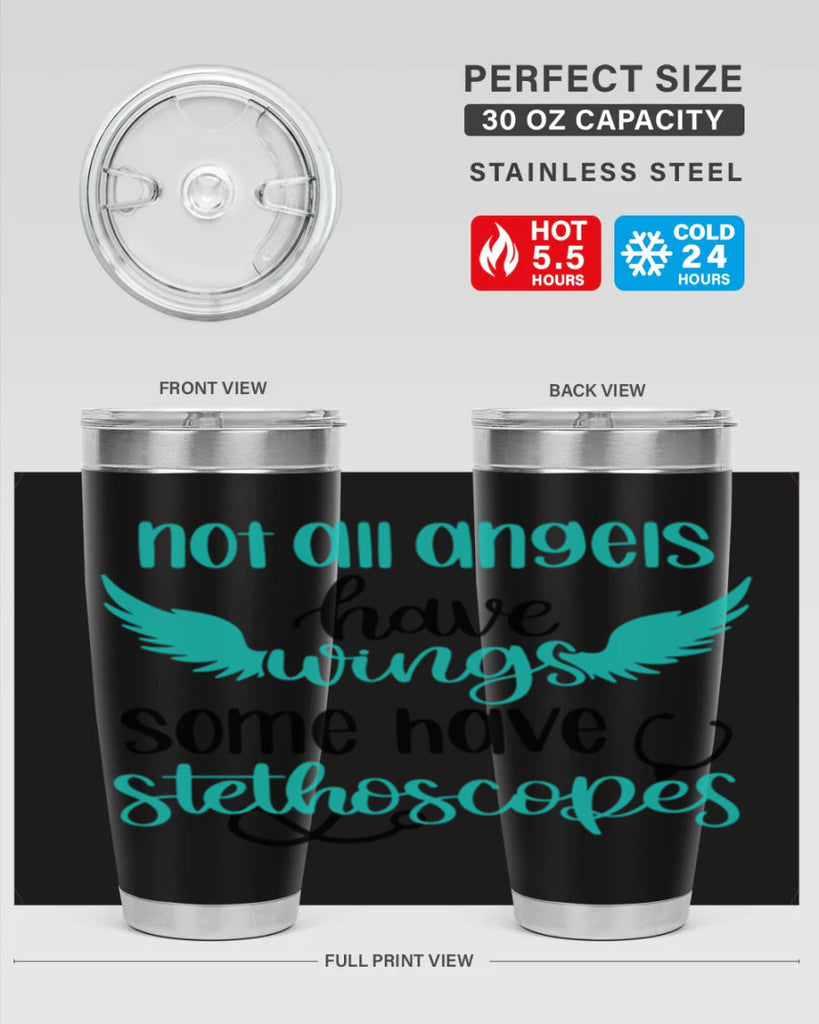 Not All Angels Have Style Style 127#- nurse- tumbler
