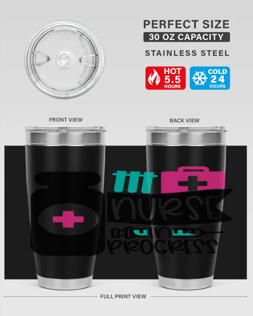 Nurse In Progress Style Style 111#- nurse- tumbler