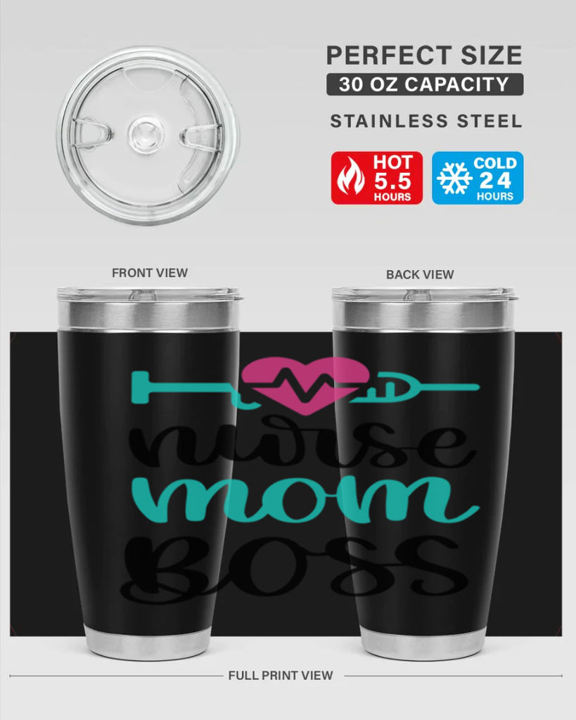 Nurse Mom Boss Style Style 101#- nurse- tumbler