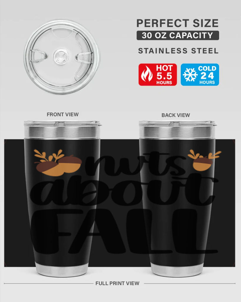 Nuts About Fall 503#- fall- Tumbler