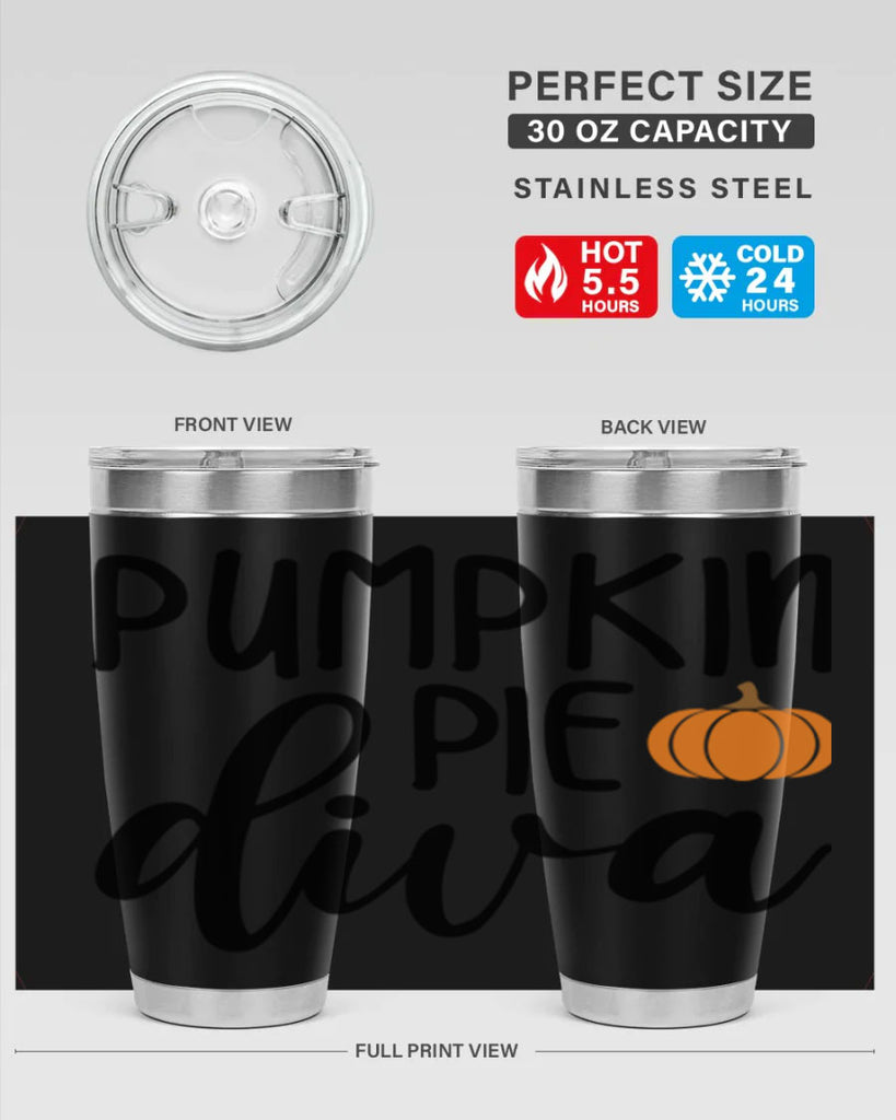 Pumpkin Pie Diva 532#- fall- Tumbler