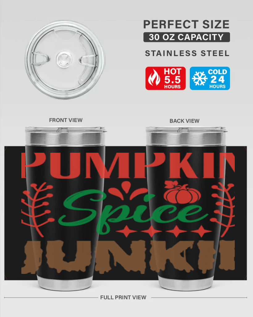 Pumpkin Spice Junkie 547#- fall- Tumbler