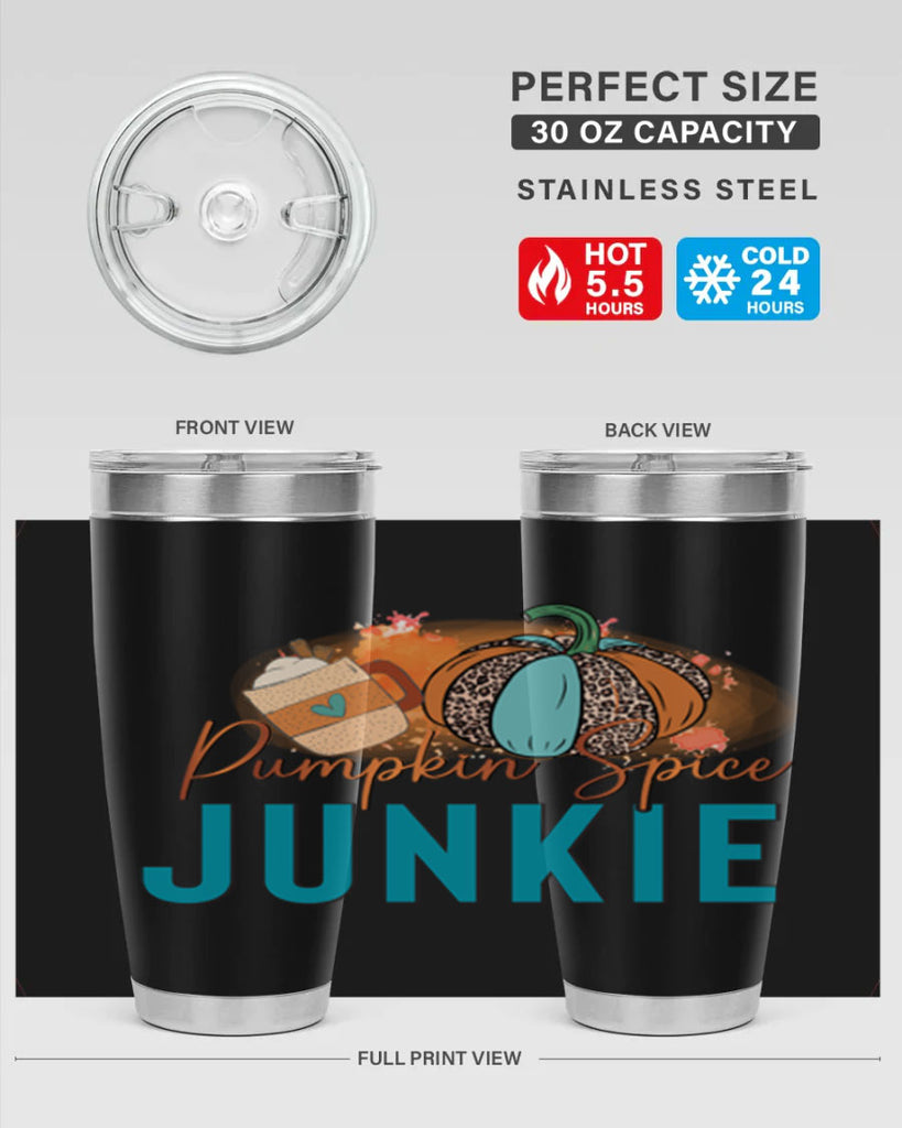 Pumpkin Spice Junkie 550#- fall- Tumbler
