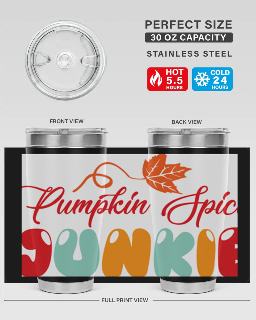 PumpkinSpiceJunkiedesign 569#- fall- Tumbler