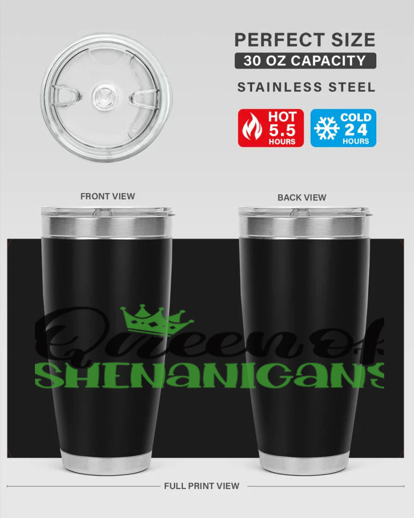 Queen Of Shenanigans Style 36#- St Patricks Day- Tumbler