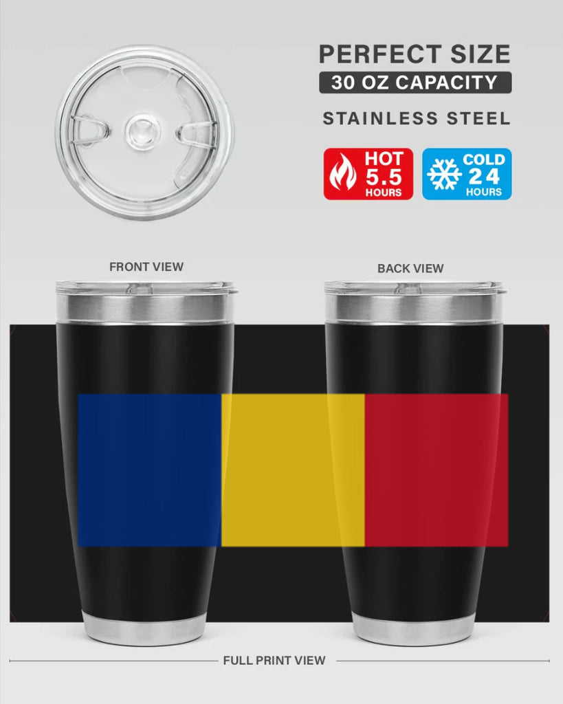 Romania 55#- world flags- Tumbler