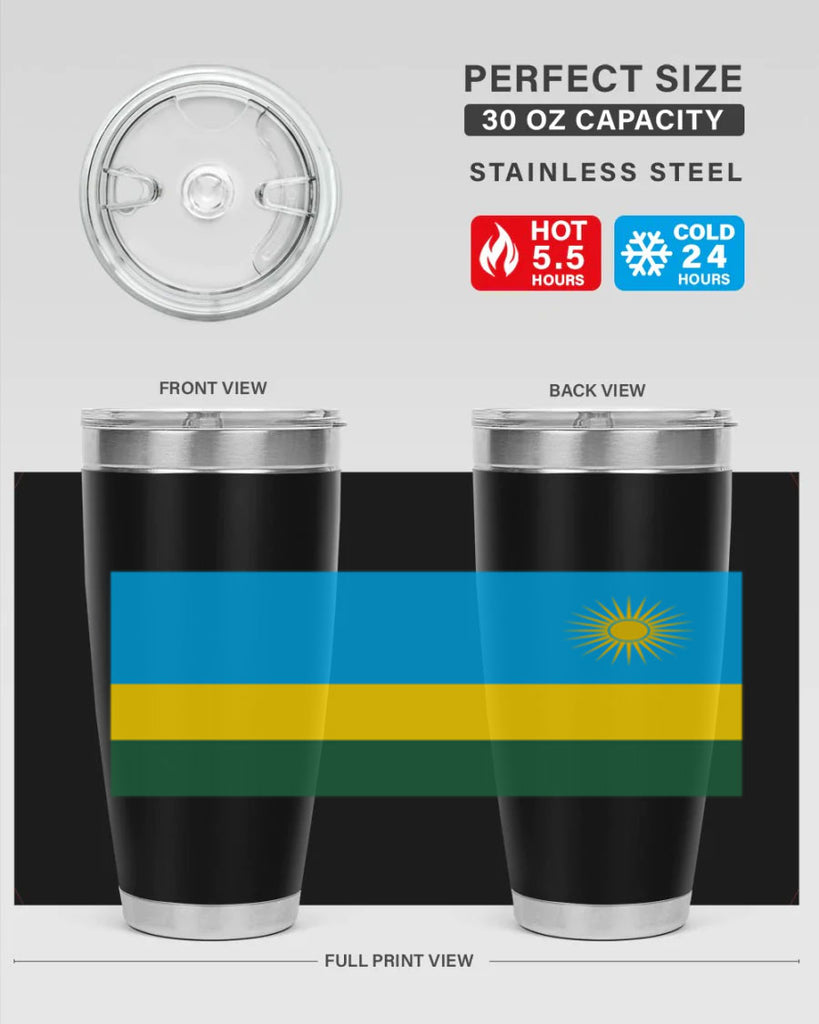 Rwanda 53#- world flags- Tumbler