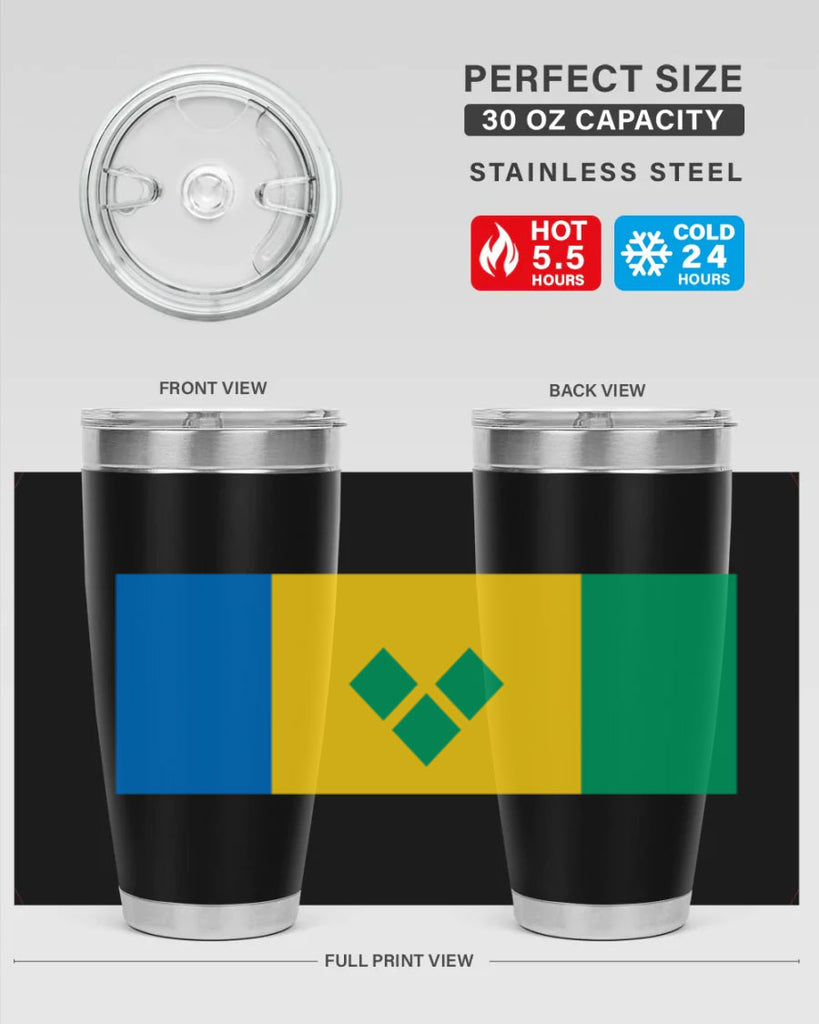 Saint Vincent and the Grenadines 50#- world flags- Tumbler