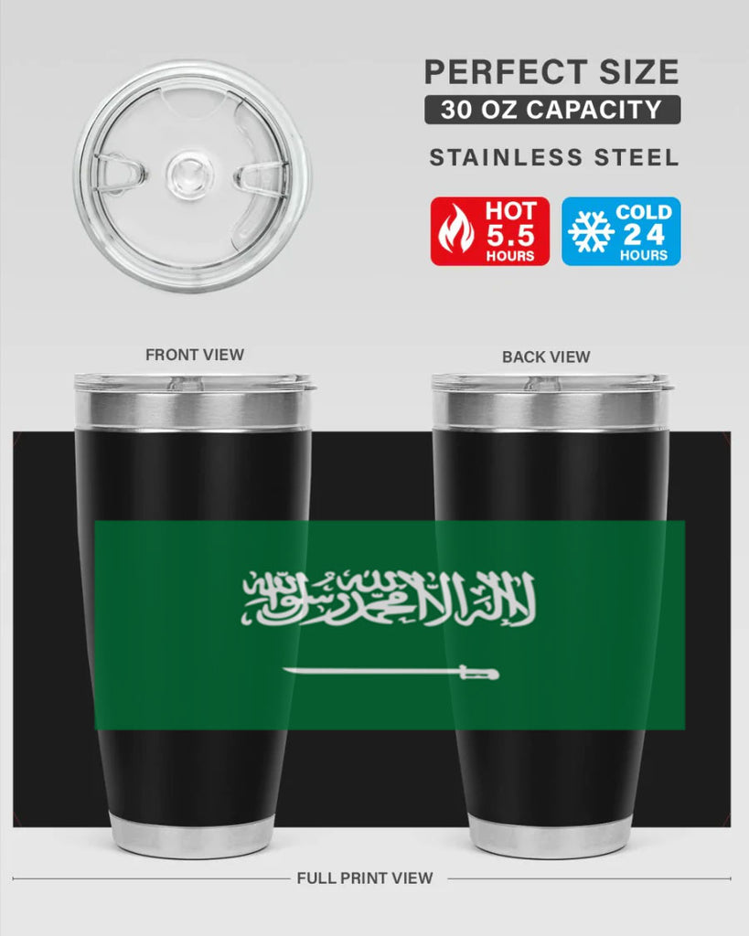 Saudi Arabia 46#- world flags- Tumbler