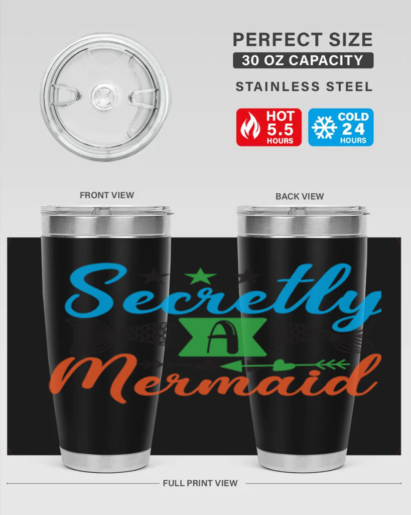 Secretly A Mermaid 582#- mermaid- Tumbler