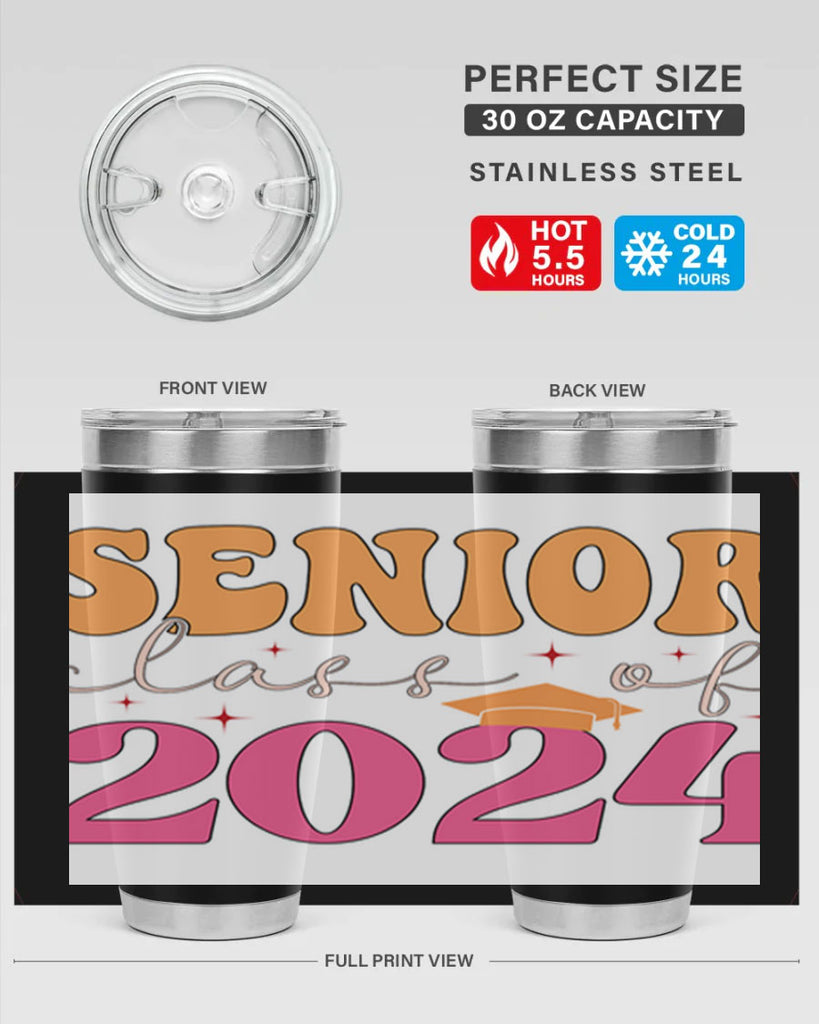 Senior class of 2024 19#- 12th grade- Tumbler