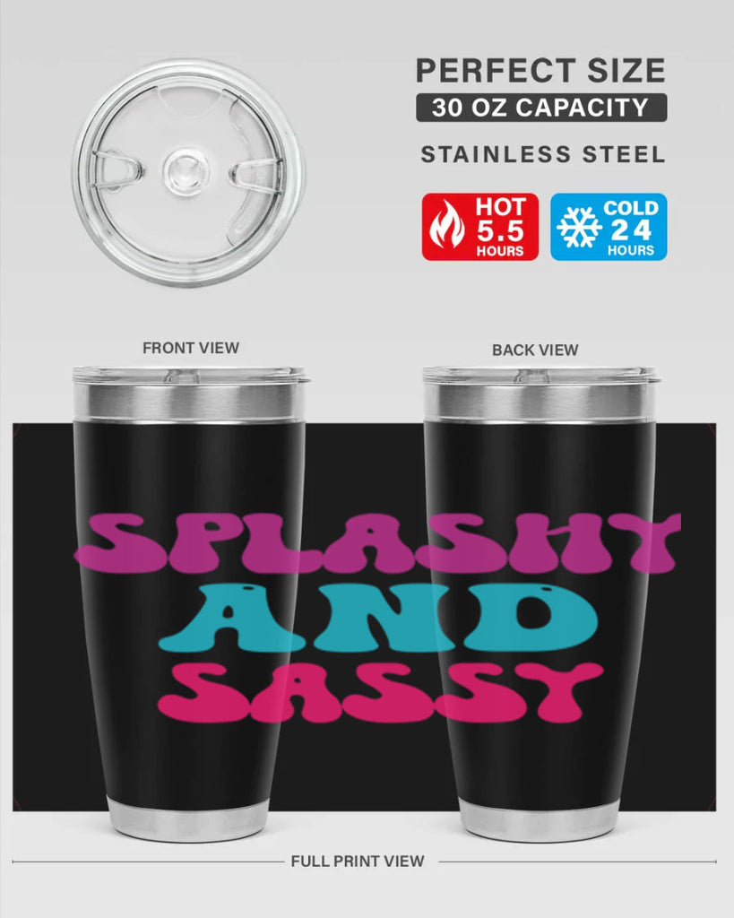 Splashy And Sassy 622#- mermaid- Tumbler