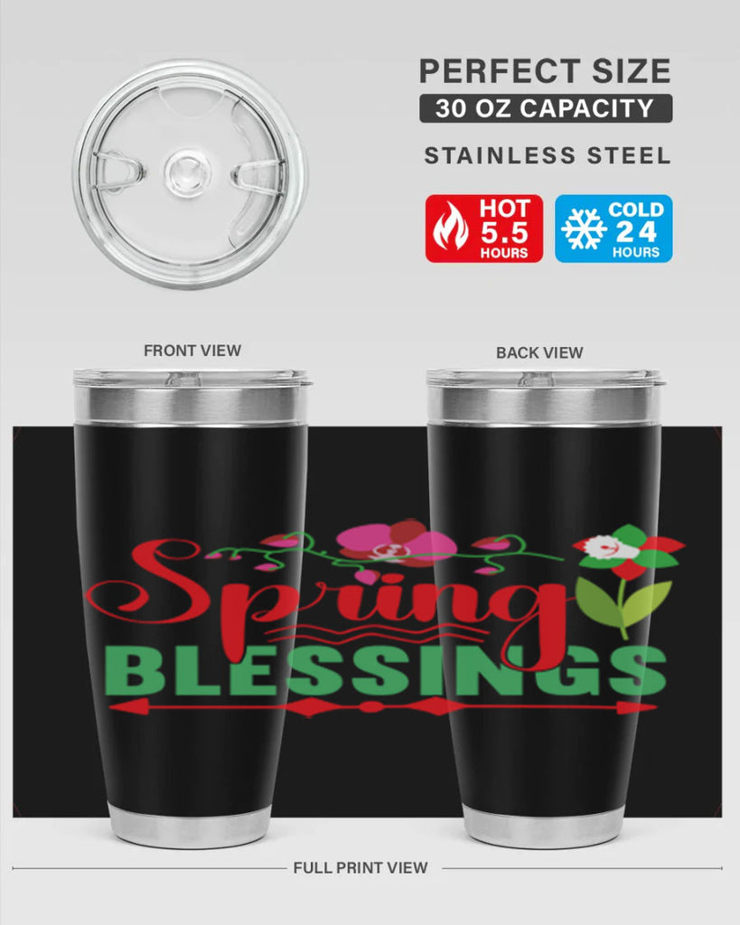 Spring Blessings 418#- spring- Tumbler