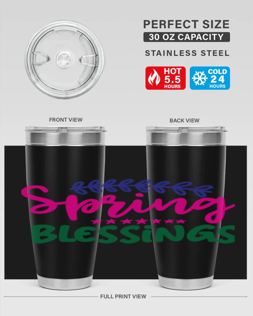 Spring Blessings 419#- spring- Tumbler