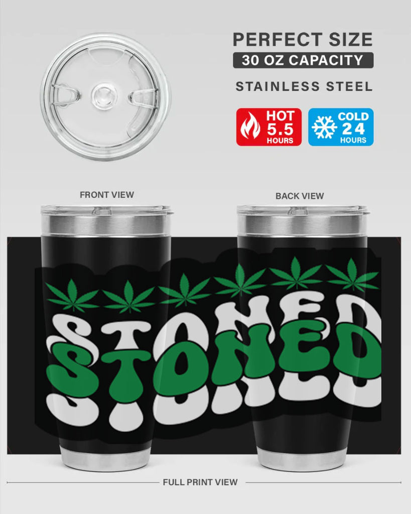 Stoned 255#- marijuana- Tumbler