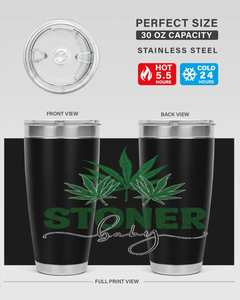 Stoner Baby Sublimation 261#- marijuana- Tumbler