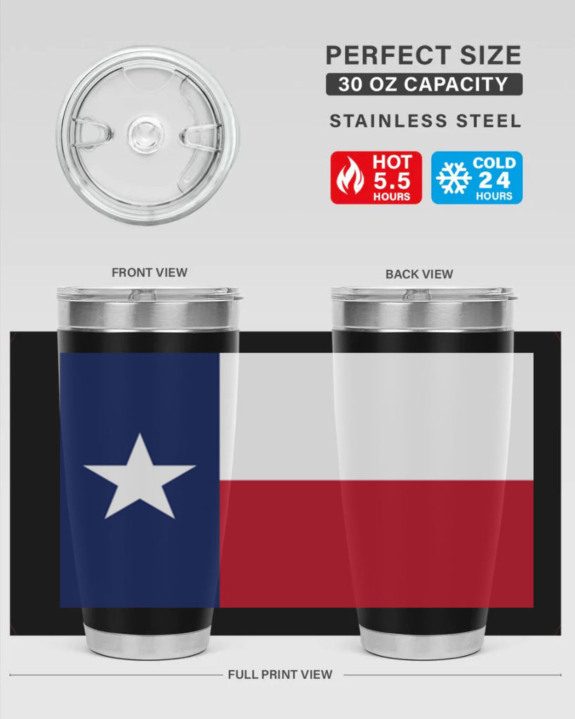 Texas 9#- Us Flags- Tumbler