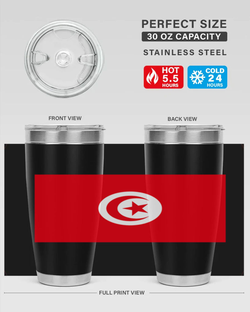 Tunisia 18#- world flags- Tumbler