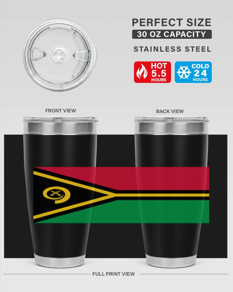 Vanuatu 7#- world flags- Tumbler