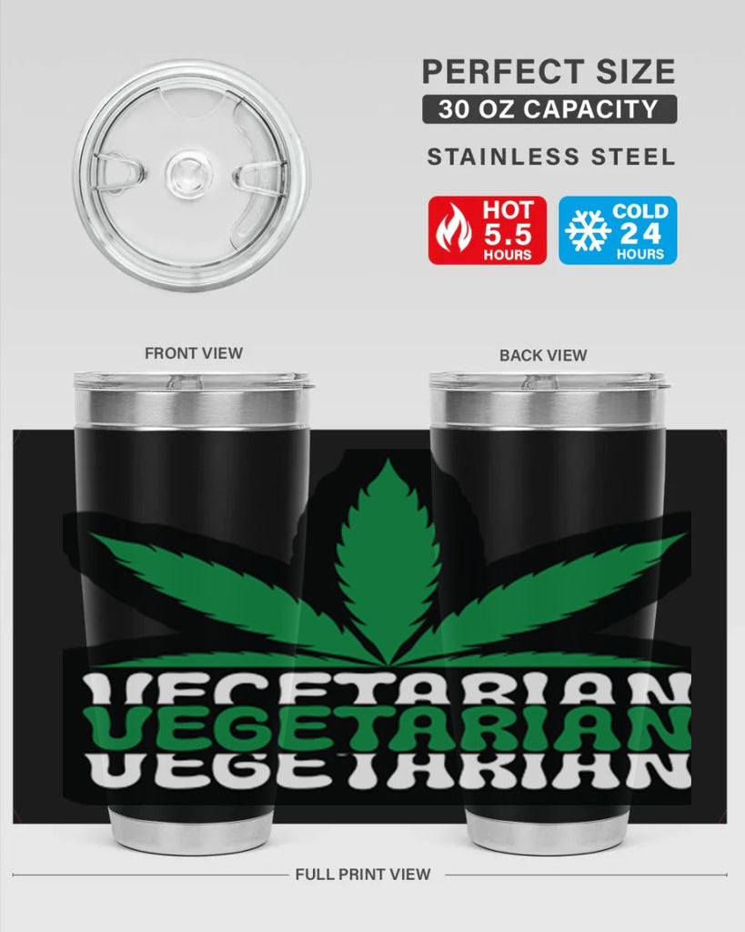 Vegetarian 271#- marijuana- Tumbler