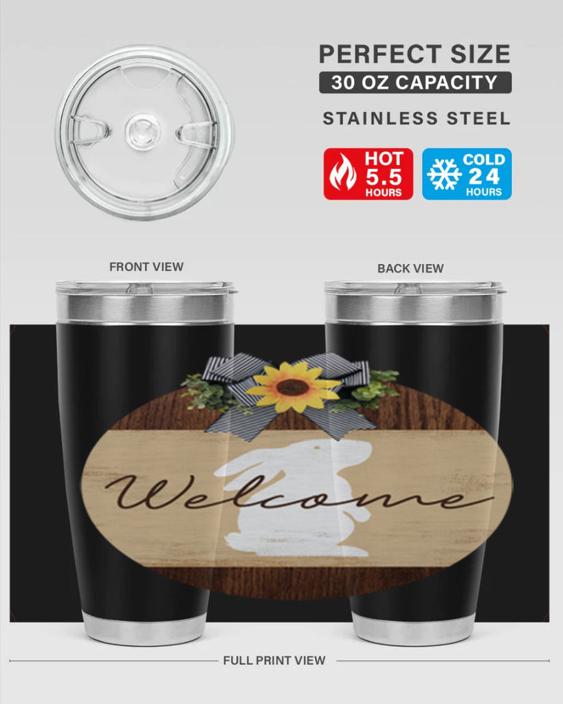 Welcome Bunny Mockup568#- spring- Tumbler