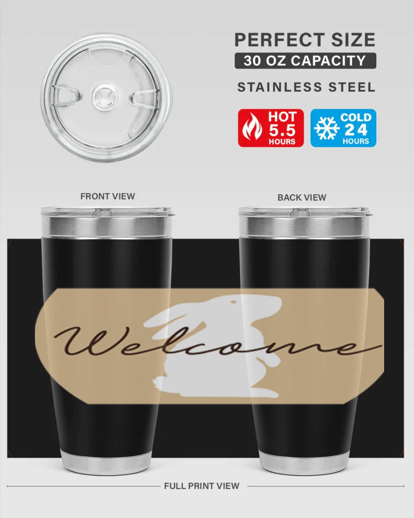 Welcome Bunny569#- spring- Tumbler