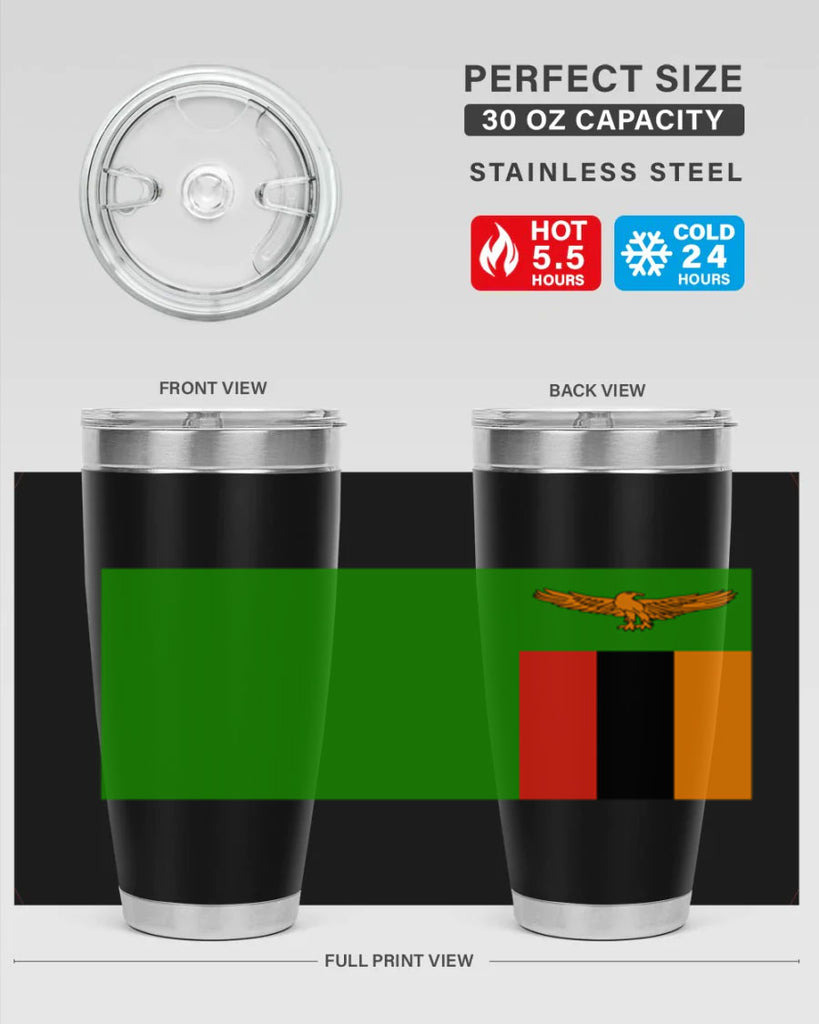 Zambia 2#- world flags- Tumbler