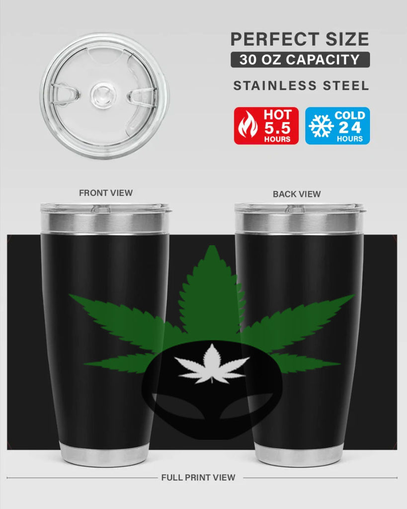 alien cannabis 11#- marijuana- Tumbler