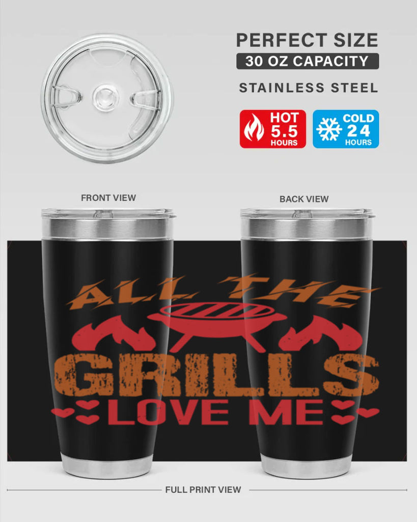 all the grills love me 50#- bbq- Tumbler