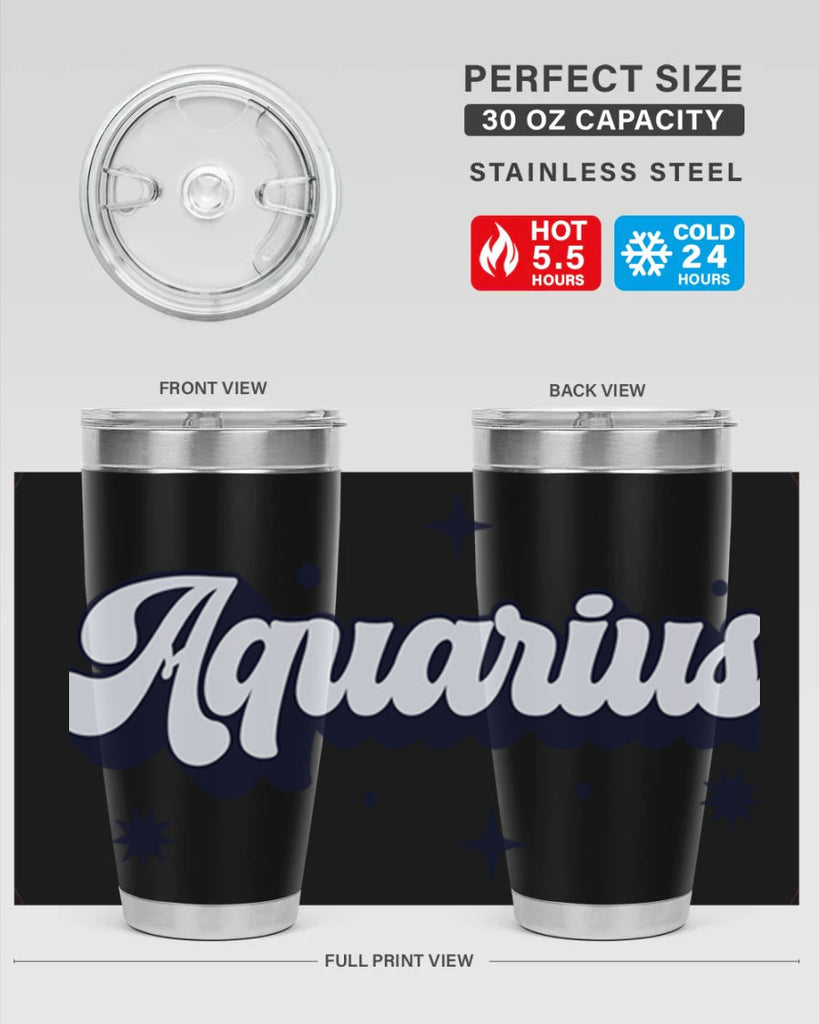 aquarius 82#- zodiac- Tumbler