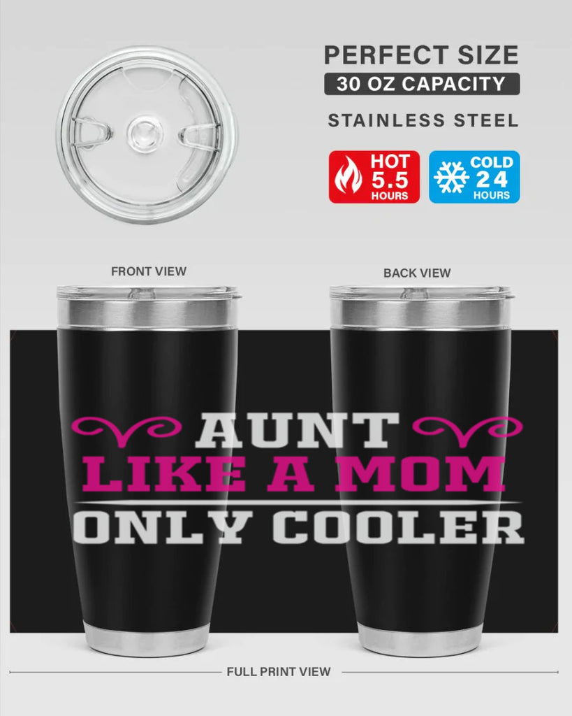 aunt like a mom only cooler 216#- mom- Tumbler