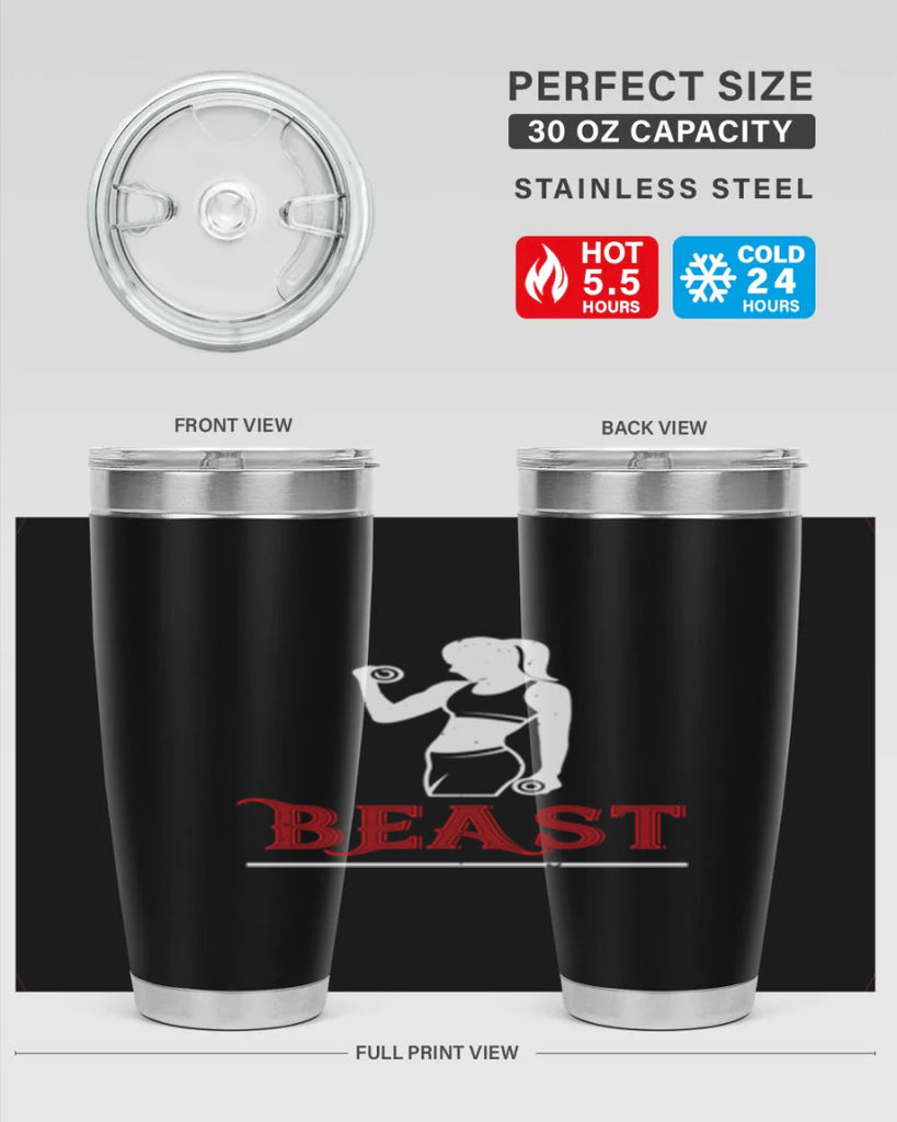 beast 102#- gym- Tumbler