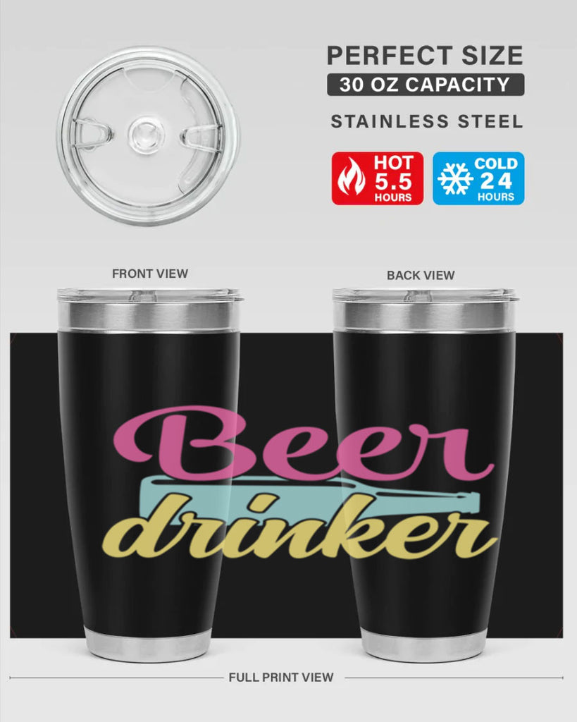 beer drinker 134#- beer- Tumbler