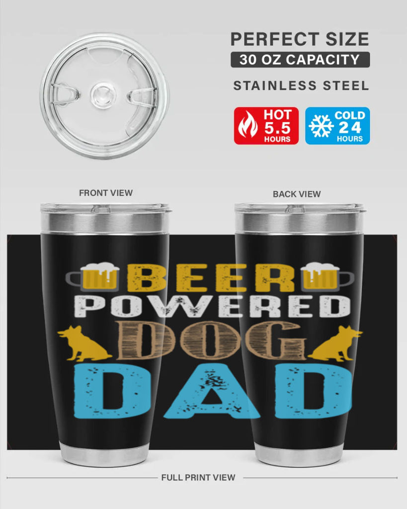 beer power dog dad 145#- beer- Tumbler