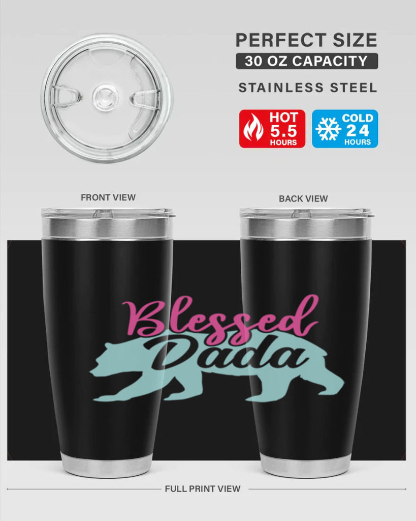 blessed dada 35#- dad- Tumbler