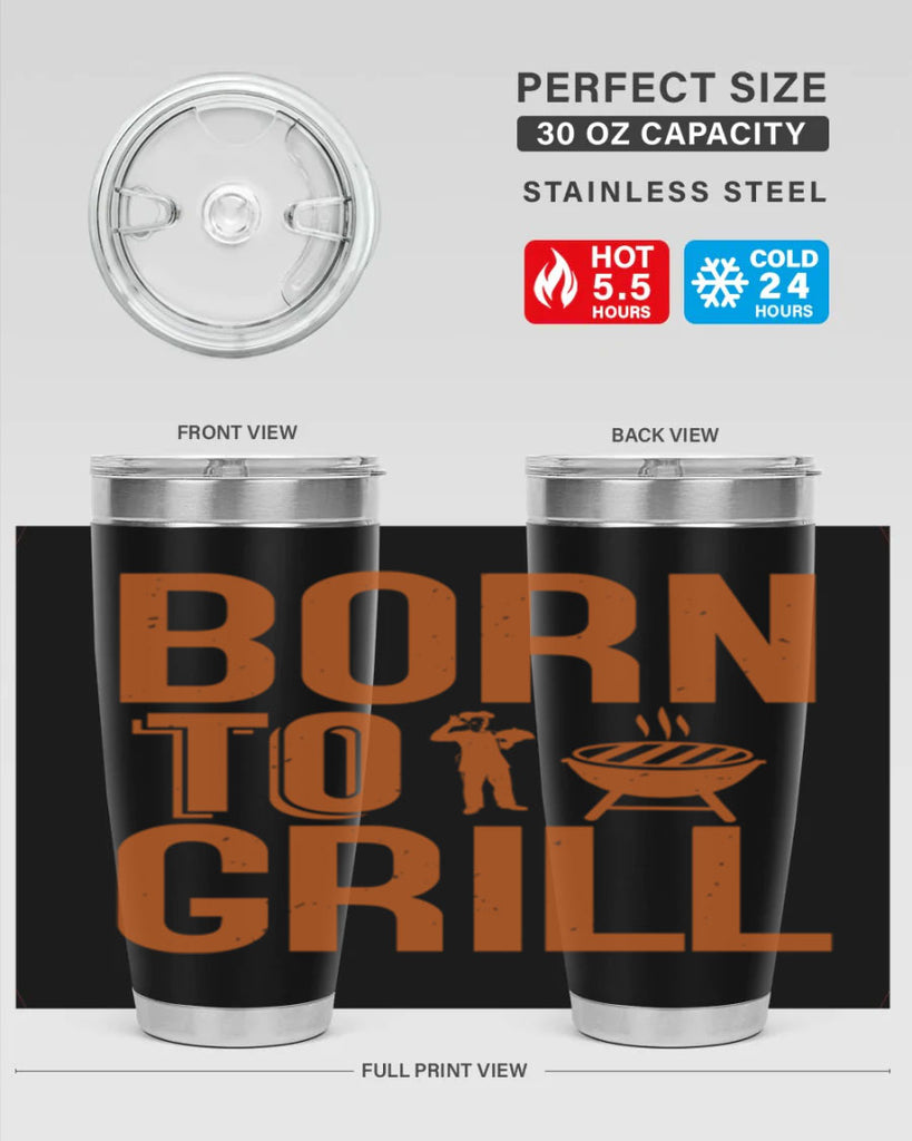 born to grill 1#- bbq- Tumbler