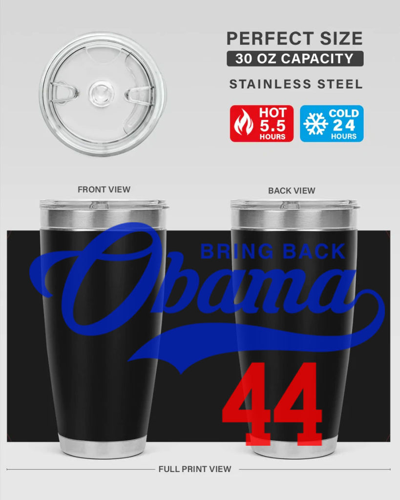 bring back obama jersey 191#- black words phrases- Cotton Tank