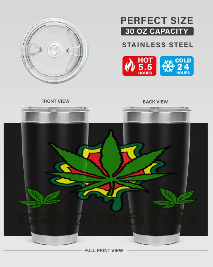 cannabis a 39#- marijuana- Tumbler