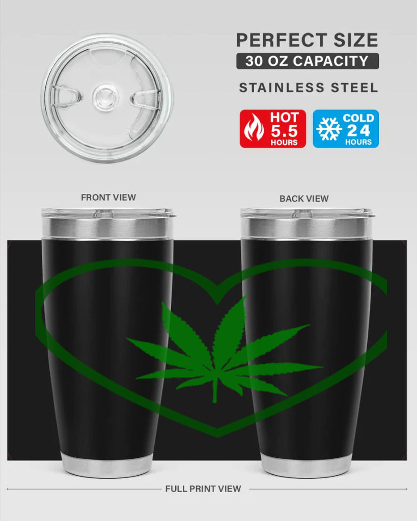 cannabis art 42#- marijuana- Tumbler