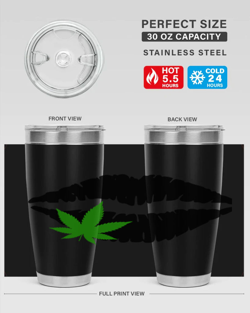 cannabis lips 47#- marijuana- Tumbler