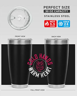 cold hands warm heart Style 42#- cat- Tumbler