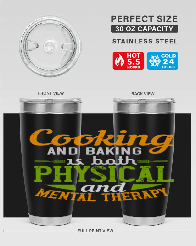 cooking and baking is both physical and mental therapy 1#- cooking- Tumbler