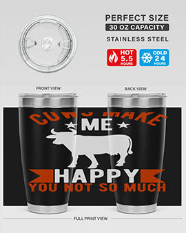 cows make me happy you not so much Style 5#- cow- Tumbler