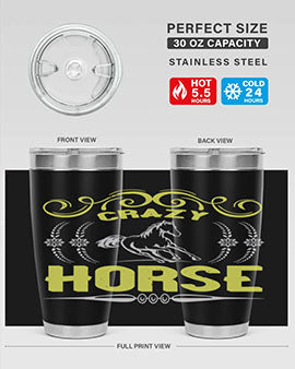 crazy horse Style 9#- horse- Tumbler