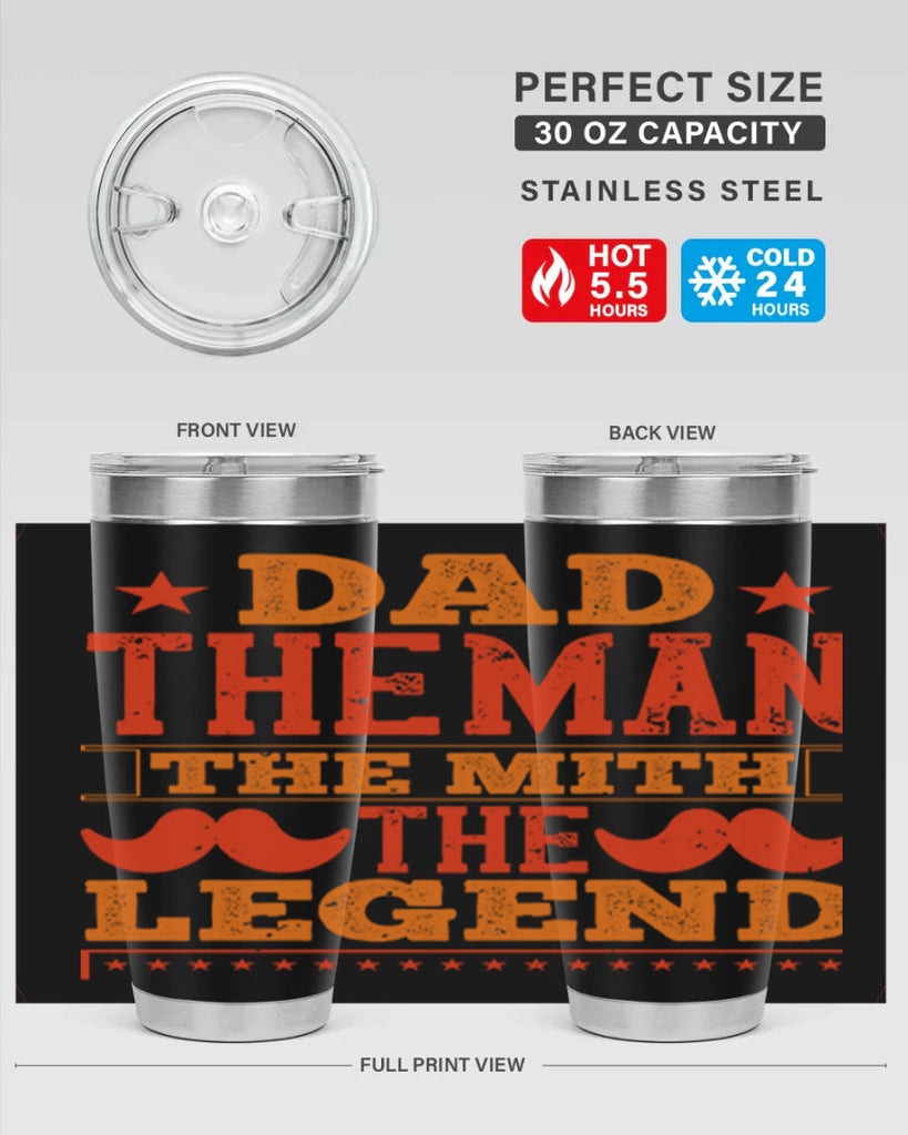 dad the man the mith the legend 262#- fathers day- Tumbler